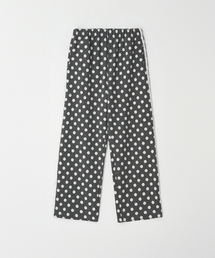 DOT LACE LINE SWEAT PANTS CHARCOAL