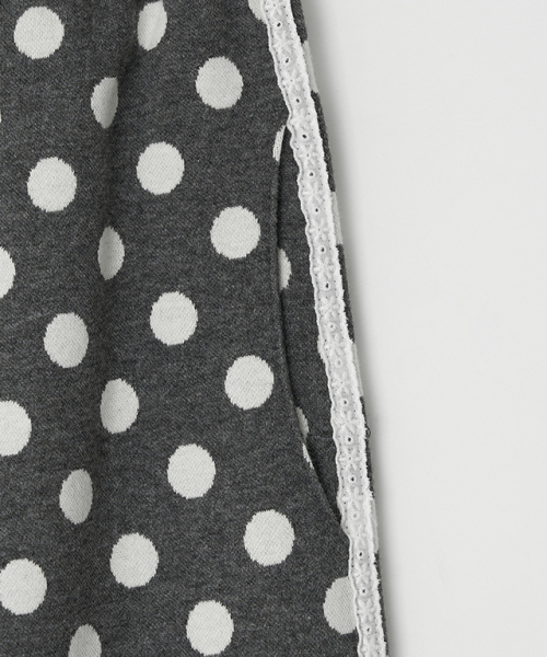 RONRON(ロンロン)の「DOT LACE LINE SWEAT PANTS CHARCOAL(スウェットパンツ・レディース・その他・FREE)」の4枚目の写真