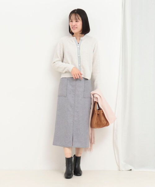 MICO COULIER（ミコクリエ）の「ネップツイードタイトスカート（スカート・レディース・ラベンダー/ネイビー・38/36）」の19枚目の写真