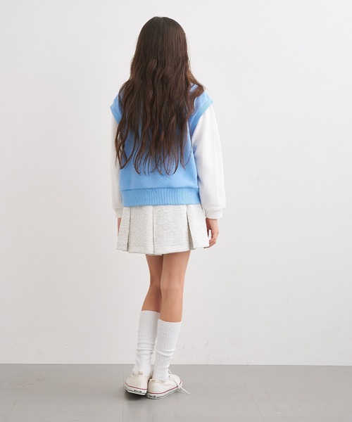 coca（coca）（コカ）の「キッズ　ソフトスウェットプリーツスカート（スカート・キッズ・ブラック/ライトグレー・130/140/150/120）」の16枚目の写真