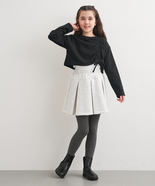 coca（coca）（コカ）の「キッズ　ソフトスウェットプリーツスカート（スカート・キッズ・ブラック/ライトグレー・130/140/150/120）」の19枚目の写真