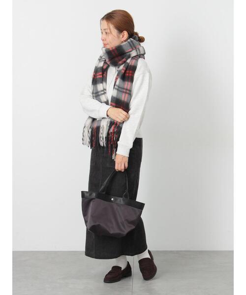 Lugnoncure（ルノンキュール）の「コーデュロイベイカースカート（スカート・レディース・チャコールグレー/ベージュ/オフホワイト・M/L）」の11枚目の写真