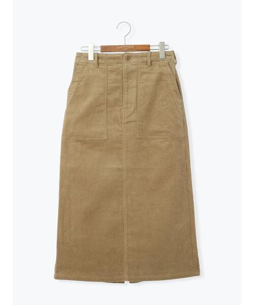 Lugnoncure（ルノンキュール）の「コーデュロイベイカースカート（スカート・レディース・チャコールグレー/ベージュ/オフホワイト・M/L）」の14枚目の写真