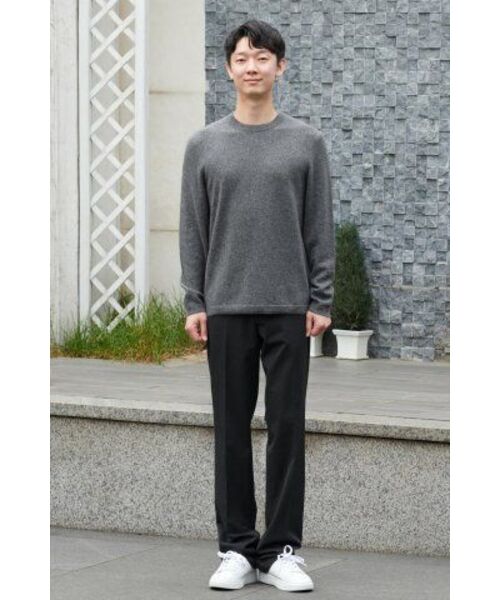 MUSINSA STANDARD（ムシンサスタンダード）の「セミワイド隠しバンディングスラックス[チャコールグレー]（スラックス・メンズ・その他・33/26/27/28/29/38/42/36/34/32/30/31/40）」の15枚目の写真