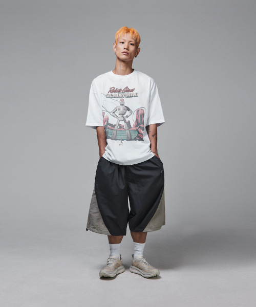 SCALLYWAG（スカリーワグ）の「カラー ブロック バミューダ ナイロン パンツ[チャコール]（その他パンツ・レディース・その他・MEDIUM）」の4枚目の写真