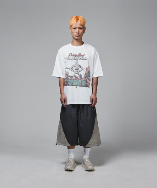 SCALLYWAG（スカリーワグ）の「カラー ブロック バミューダ ナイロン パンツ[チャコール]（その他パンツ・レディース・その他・MEDIUM）」の9枚目の写真