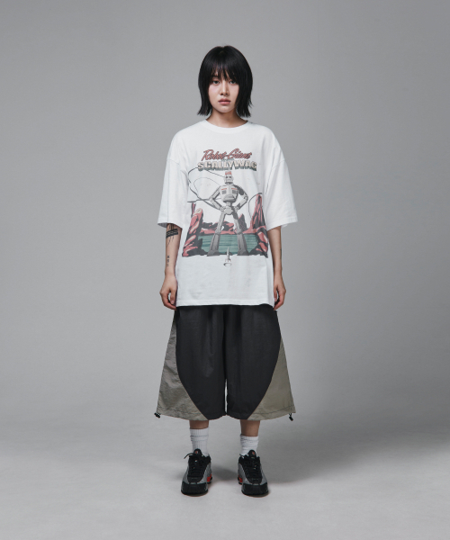 SCALLYWAG（スカリーワグ）の「カラー ブロック バミューダ ナイロン パンツ[チャコール]（その他パンツ・レディース・その他・MEDIUM）」の10枚目の写真