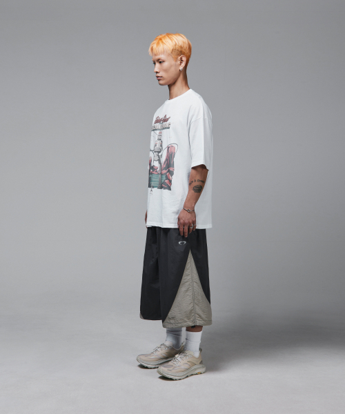 SCALLYWAG（スカリーワグ）の「カラー ブロック バミューダ ナイロン パンツ[チャコール]（その他パンツ・レディース・その他・MEDIUM）」の11枚目の写真