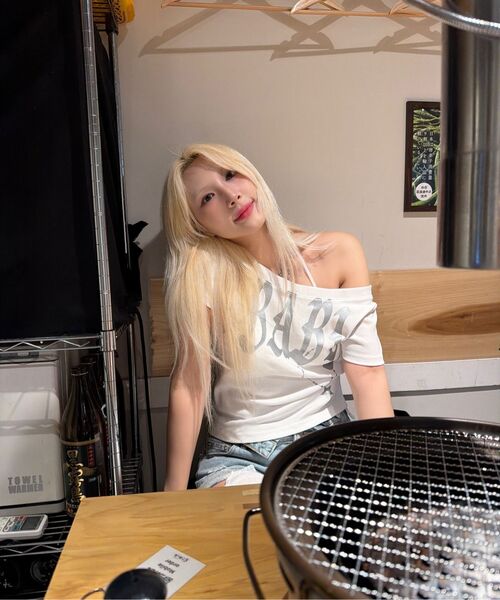 SETUP-EXE(セットアップイーエックスイー)の「BABY WIDE NECK TOP / WHITE(Tシャツ/カットソー・レディース・その他・OS)」の4枚目の写真