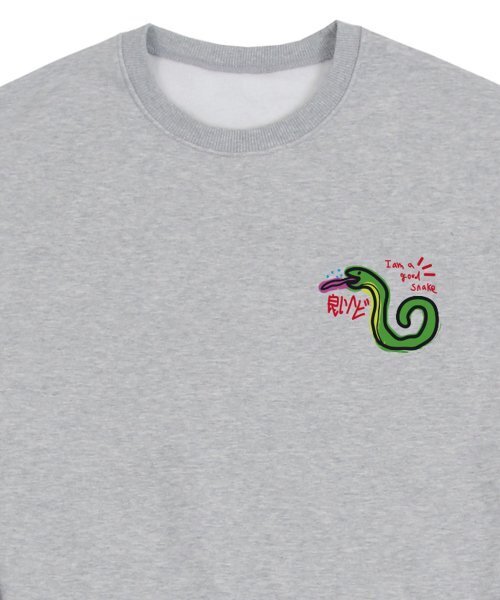 GRAVER（グレーバー）の「[ユニセックス]GOOD SNAKE スウェット_グレー（スウェット・レディース・グレー・X-LARGE/MEDIUM/LARGE）」の3枚目の写真