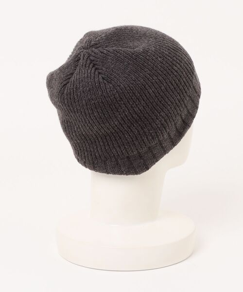 cabaret poval(キャバレーポバール)の「Cabaret Poval/キャバレーポバール/Rib Beanie(ニットキャップ/ビーニー・メンズ・チャコールグレー・F)」の4枚目の写真