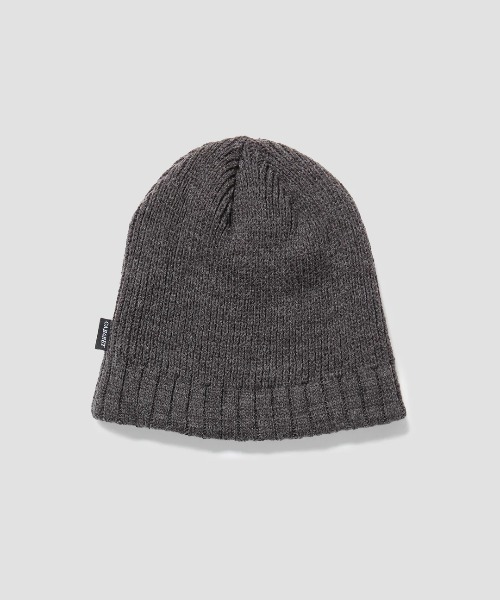 cabaret poval(キャバレーポバール)の「Cabaret Poval/キャバレーポバール/Rib Beanie(ニットキャップ/ビーニー・メンズ・チャコールグレー・F)」の2枚目の写真