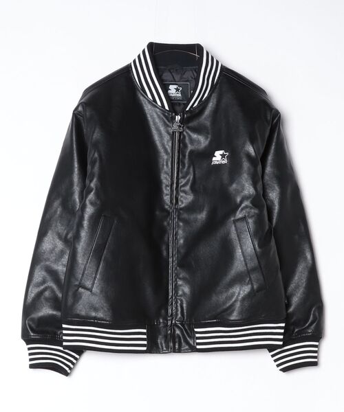 STARTER /スターター】フェイクレザー 中綿 スタジャン