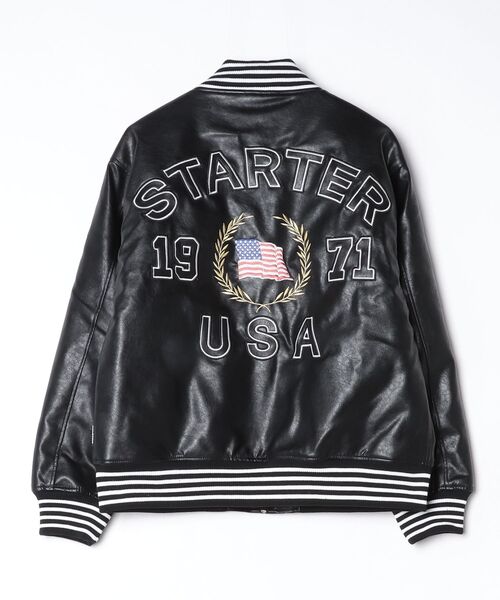 セール】【STARTER /スターター】フェイクレザー 中綿 スタジャン