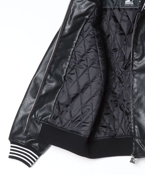 STARTER BLACK LABEL（スターターブラックレーベル）の「【STARTER /スターター】フェイクレザー 中綿 スタジャン（スタジャン・メンズ・ブラウン/ブラック/グレー・M/LL/L）」の8枚目の写真