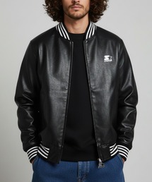 STARTER BLACK LABEL | 【STARTER /スターター】フェイクレザー 中綿 スタジャン(スタジャン)