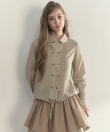 SunsetPark（サンセットパーク）の「ドローストリング ピンタックシャツ SP25a023【SunsetPark】【2025AW】（シャツ/ブラウス）」