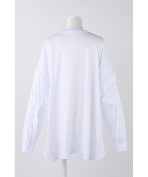 ENFOLD(エンフォルド)の「天竺 Curve シームロンT(Tシャツ/カットソー・レディース・ホワイト/ブラック/ダークグレー・38)」の5枚目の写真