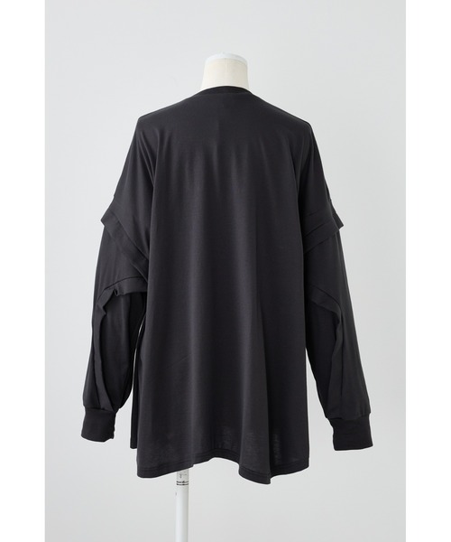 ENFOLD(エンフォルド)の「天竺 Curve シームロンT(Tシャツ/カットソー・レディース・ホワイト/ブラック/ダークグレー・38)」の11枚目の写真