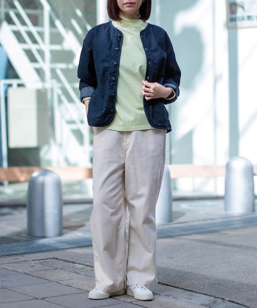 D.M.G.（ドミンゴ）の「[D.M.G / ディーエムジー] コットンリネンカツラギ ストレートイージーパンツ（その他パンツ・レディース・キナリ・M/S）」の4枚目の写真