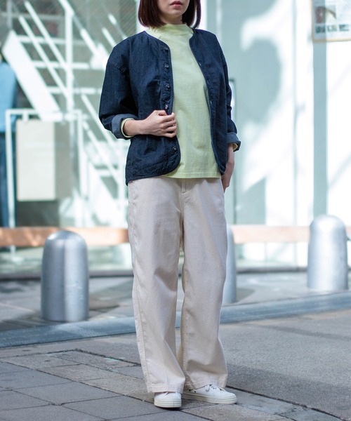 D.M.G.（ドミンゴ）の「[D.M.G / ディーエムジー] コットンリネンカツラギ ストレートイージーパンツ（その他パンツ・レディース・キナリ・M/S）」の5枚目の写真