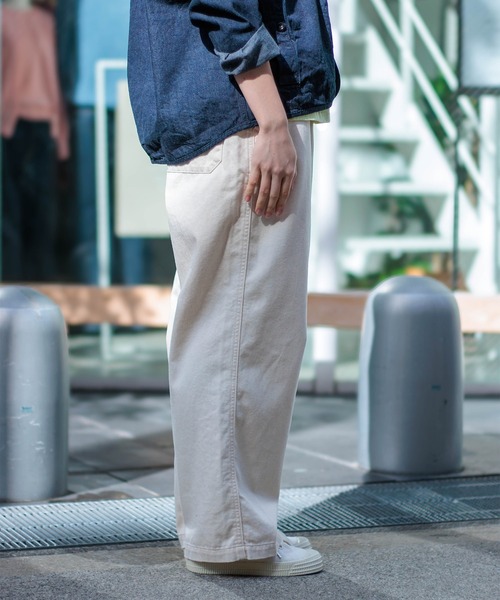 D.M.G.（ドミンゴ）の「[D.M.G / ディーエムジー] コットンリネンカツラギ ストレートイージーパンツ（その他パンツ・レディース・キナリ・M/S）」の8枚目の写真