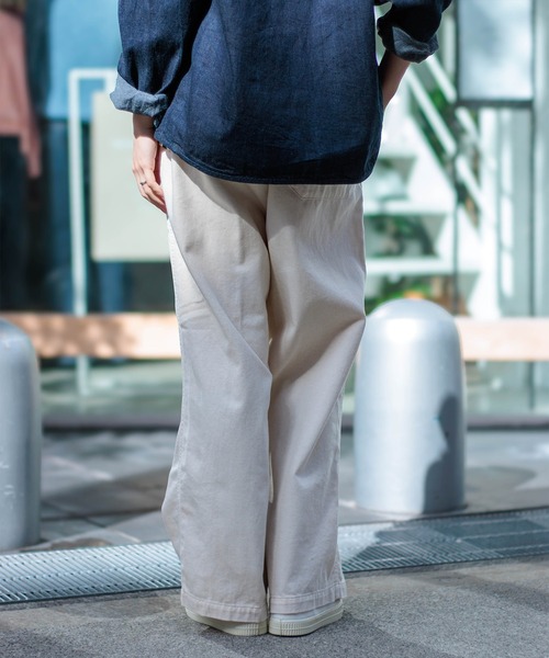 D.M.G.（ドミンゴ）の「[D.M.G / ディーエムジー] コットンリネンカツラギ ストレートイージーパンツ（その他パンツ・レディース・キナリ・M/S）」の9枚目の写真