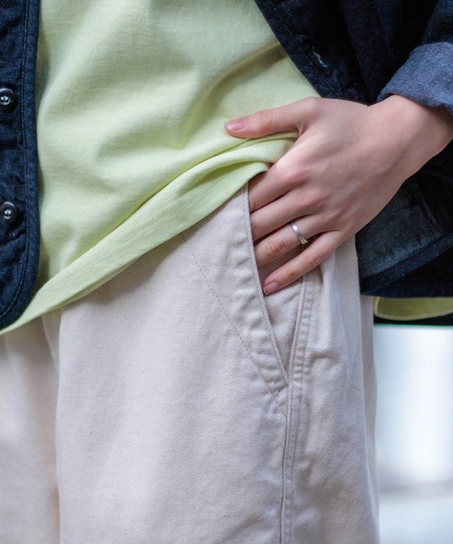 D.M.G.（ドミンゴ）の「[D.M.G / ディーエムジー] コットンリネンカツラギ ストレートイージーパンツ（その他パンツ・レディース・キナリ・M/S）」の6枚目の写真