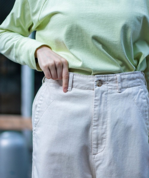 D.M.G.（ドミンゴ）の「[D.M.G / ディーエムジー] コットンリネンカツラギ ストレートイージーパンツ（その他パンツ・レディース・キナリ・M/S）」の10枚目の写真