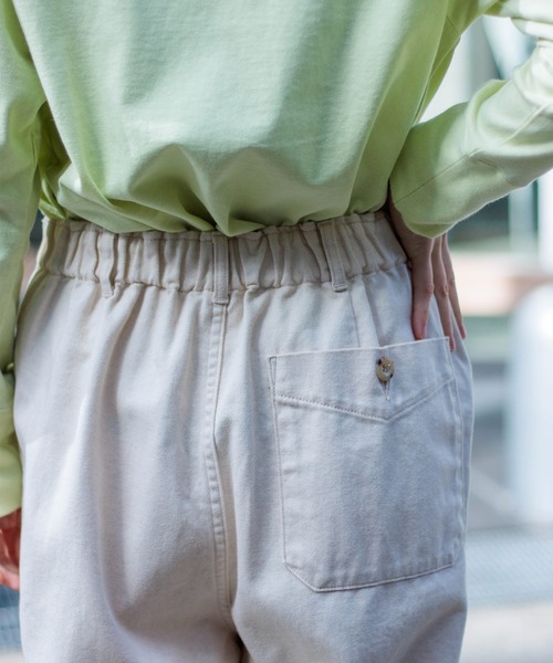 D.M.G.（ドミンゴ）の「[D.M.G / ディーエムジー] コットンリネンカツラギ ストレートイージーパンツ（その他パンツ・レディース・キナリ・M/S）」の12枚目の写真