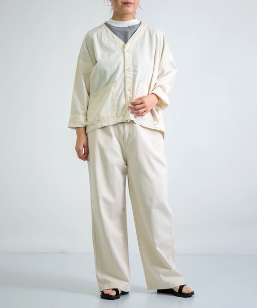 D.M.G.（ドミンゴ）の「[D.M.G / ディーエムジー] コットンリネンカツラギ ストレートイージーパンツ（その他パンツ・レディース・キナリ・M/S）」の17枚目の写真