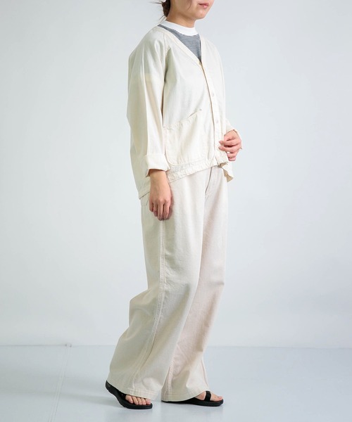 D.M.G.（ドミンゴ）の「[D.M.G / ディーエムジー] コットンリネンカツラギ ストレートイージーパンツ（その他パンツ・レディース・キナリ・M/S）」の18枚目の写真