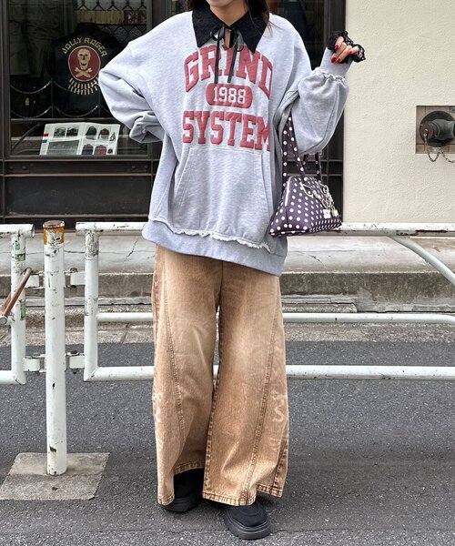 CIAOPANIC（チャオパニック）の「襟付きレースリボンカーディガン（シャツ/ブラウス・レディース・アイボリー/ブラック/ホワイト・ONE SIZE）」の5枚目の写真