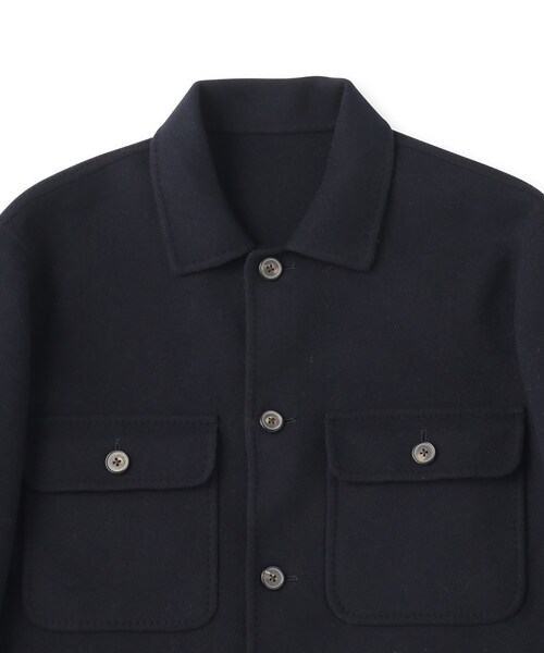 DRESSTERIOR（ドレステリア）の「D．C．WHITE（ディーシーホワイト）W FACE CPO｜ジャケット（ステンカラーコート・メンズ・ネイビー・46/48/50）」の4枚目の写真
