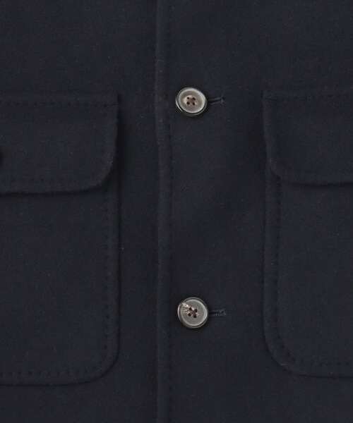 DRESSTERIOR（ドレステリア）の「D．C．WHITE（ディーシーホワイト）W FACE CPO｜ジャケット（ステンカラーコート・メンズ・ネイビー・46/48/50）」の5枚目の写真