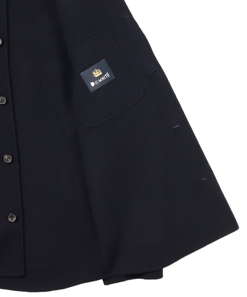 DRESSTERIOR（ドレステリア）の「D．C．WHITE（ディーシーホワイト）W FACE CPO｜ジャケット（ステンカラーコート・メンズ・ネイビー・46/48/50）」の8枚目の写真