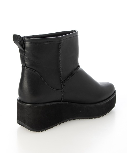 Fin(フィン)の「フェイクファー厚底ブーツ【低反発スポンジ入り】(ブーツ・レディース・ブラック系その他/ベージュ/ブラック・LL/S/M/L)」の8枚目の写真