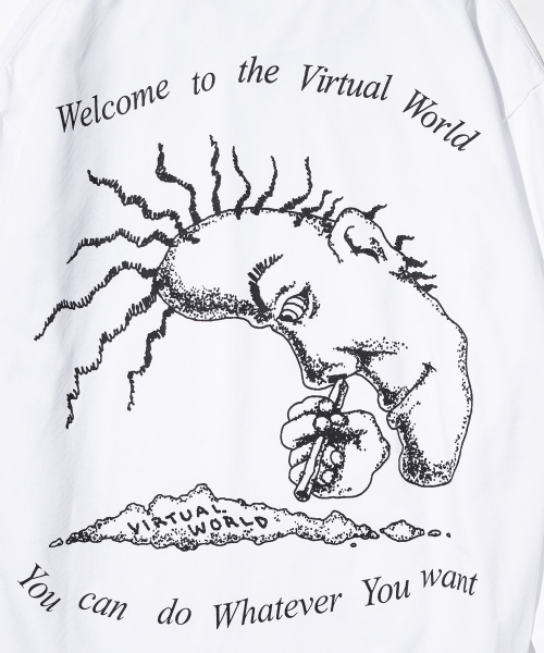 MASSNOUN（マスノウン）の「デジタルドラッグ ロングスリーブ Tシャツ MFTLS003-WT（Tシャツ/カットソー・レディース・その他・LARGE/MEDIUM）」の5枚目の写真