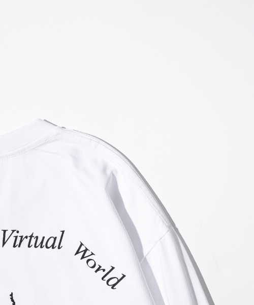 MASSNOUN（マスノウン）の「デジタルドラッグ ロングスリーブ Tシャツ MFTLS003-WT（Tシャツ/カットソー・レディース・その他・LARGE/MEDIUM）」の4枚目の写真