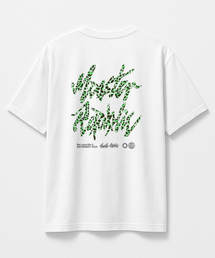 レオパードロゴグリーンTシャツホワイト_8103