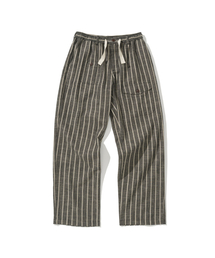 UNIFORM BRIDGE（ユニフォームブリッジ）の「stripe resort pants black（その他パンツ）」