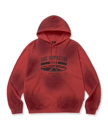 TAKE INSPIRATION WASHED HOODIE - RED