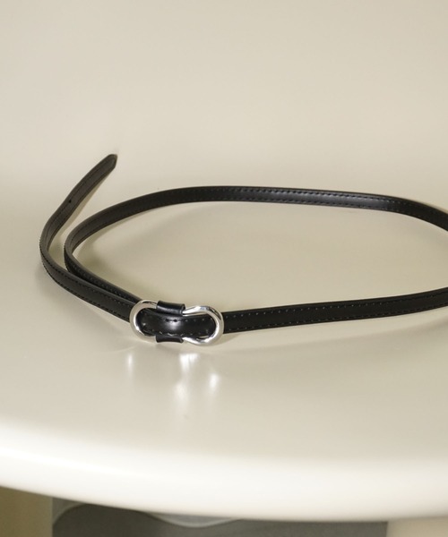 chuclla（チュクラ）の「ダブルリング ナローベルト cha25a019（ベルト・レディース・ブラック・FREE）」の9枚目の写真