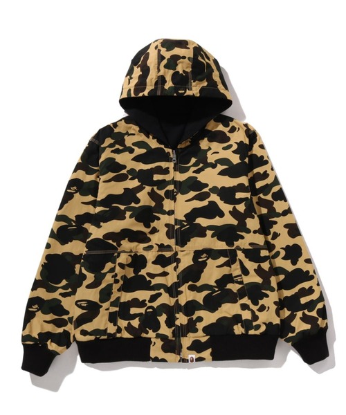 A BATHING APE(アベイシングエイプ)の「1ST CAMO REVERSIBLE ZIP HOODIE JACKET M(ミリタリージャケット・メンズ・イエロー・MEDIUM/LARGE/XX-LARGE/SMALL/X-LARGE)」の1枚目の写真