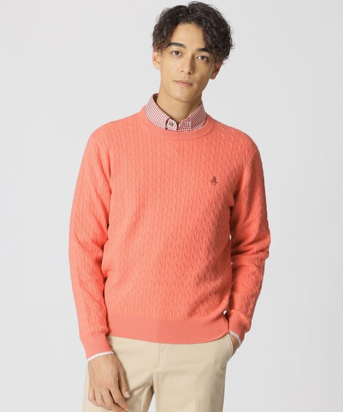 ポール スチュアート Paul Stuart ニットセーター/ゴルフウェア/L GOLF】ストレッチカシミヤクルーネックセーター(トップス)｜Paul