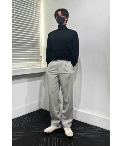 LMOOD(エルムード)の「アワードプリーツワイドスラックスタン(スラックス・メンズ・その他・44/46/48)」の3枚目の写真