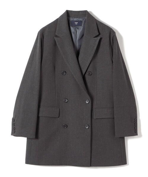 セール】SHIPS Colors:〈手洗い可能〉ダブル ブレスト ジャコット