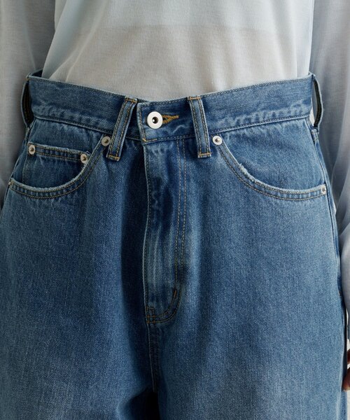 Omekashi（オメカシ）の「ダメージデニムパンツ（デニムパンツ・レディース・オフホワイト/ブルー・36/38）」の6枚目の写真