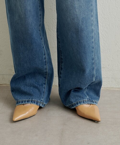 Omekashi（オメカシ）の「ダメージデニムパンツ（デニムパンツ・レディース・オフホワイト/ブルー・36/38）」の3枚目の写真