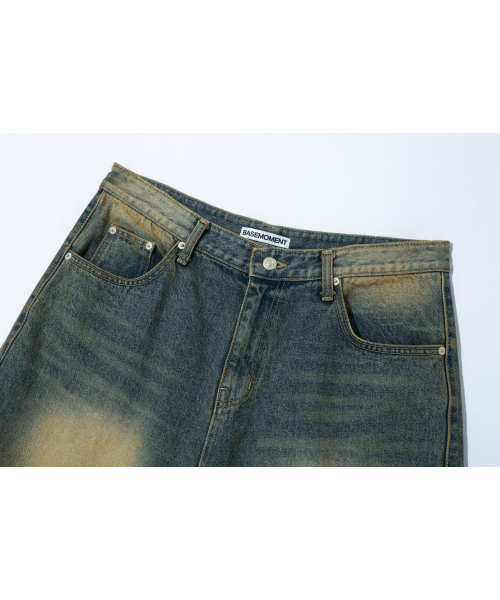 BASEMOMENT(ベースモーメント)の「ウォッシュドバミューダデニムパンツサンドブルー(その他パンツ・メンズ・その他・LARGE/MEDIUM/X-LARGE)」の16枚目の写真
